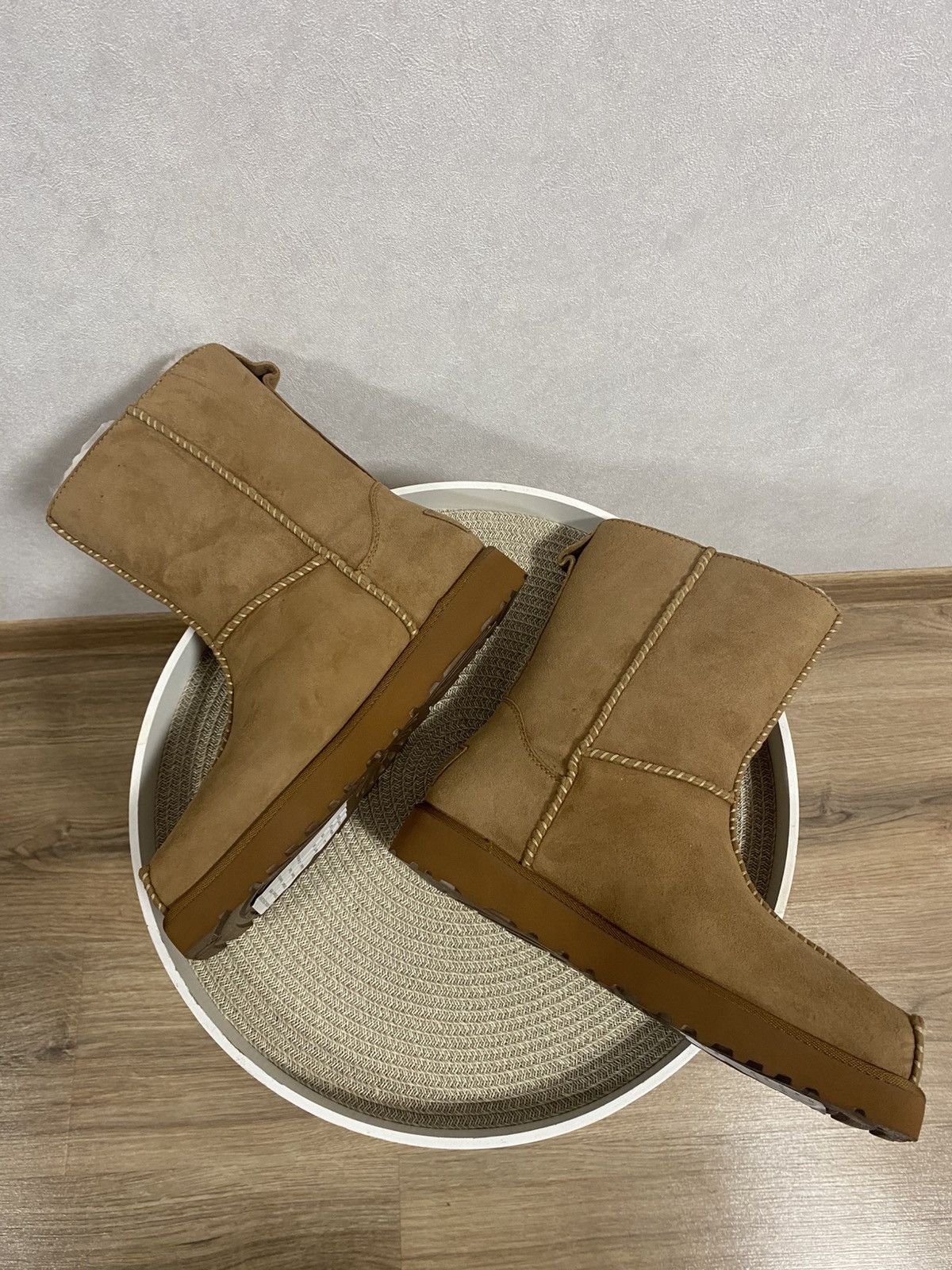 Eckhaus Latta Ugg X Eckhaus Latta Square Toe Camel Suede Boots Size: 37 Size US 7 / IT 37 - 5 Thumbnail
