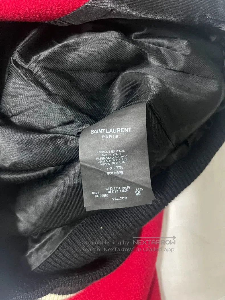Saint Laurent Paris Saint Laurent Paris Red leopard print baseball jacket. Size US M / EU 48-50 / 2 - 4 Thumbnail