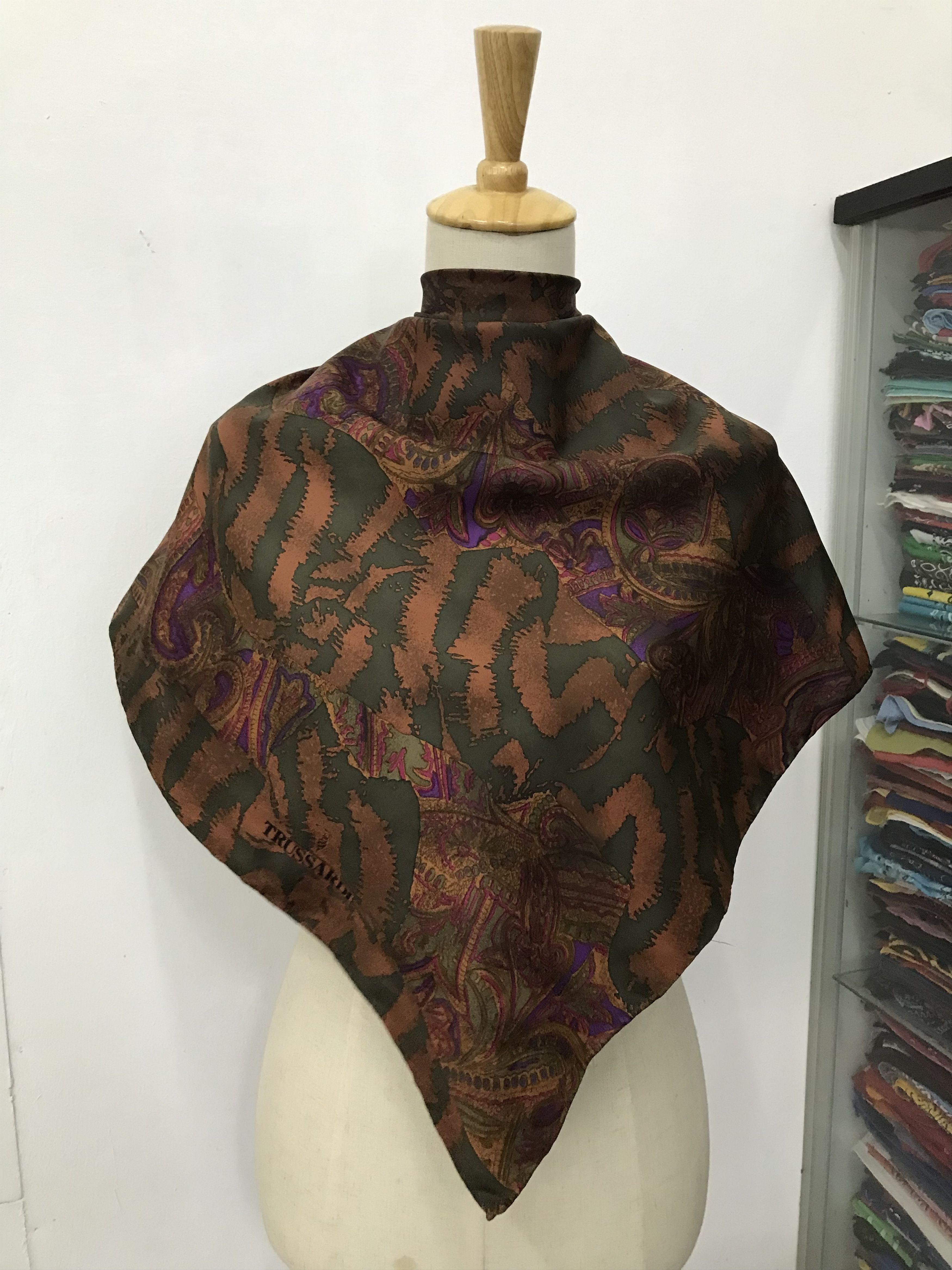 Trussardi Vintage Trussardi Silk Scarf Size ONE SIZE - 1 Thumbnail