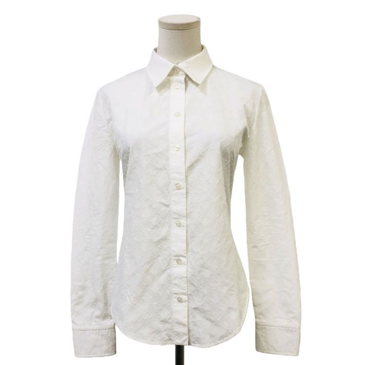 Louis Vuitton Louis Vuitton Monogram Embossed Button Up Shirt Size 38 Size XS / US 0-2 / IT 36-38 - 1 Thumbnail