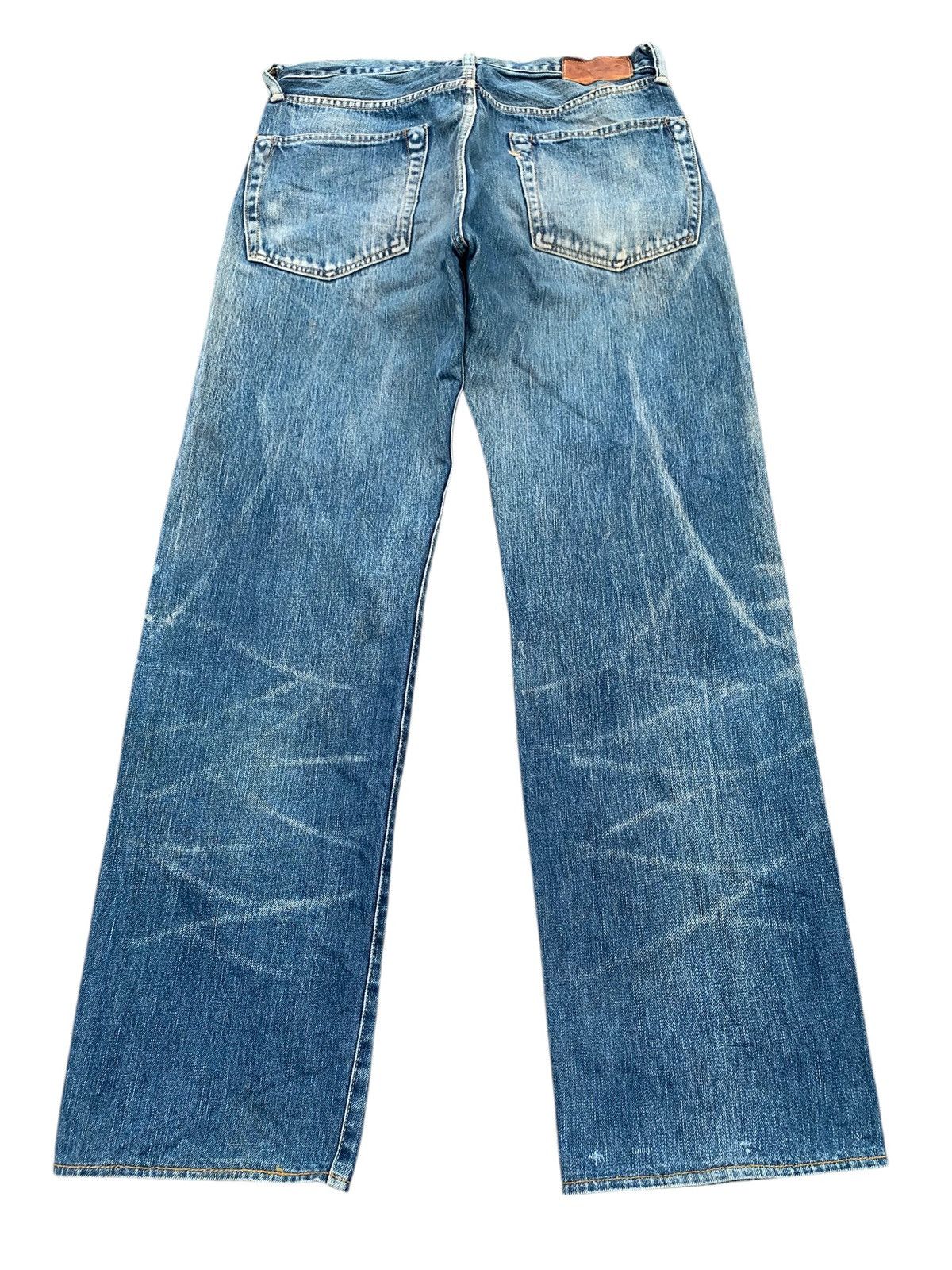 Kapital VINTAGE 45RPM SELVEDGE BUTTON FLY JAPANESE DISTRESSED DENIM Size US 31 - 5 Thumbnail