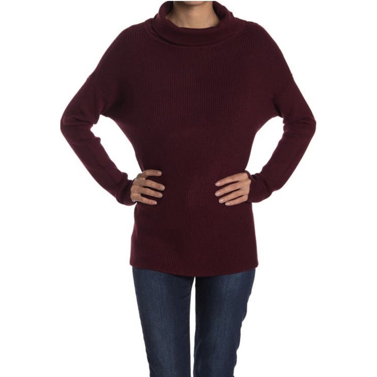 & Other Stories DEVOTION BY CYRUS Cowlneck burgundy sweater tunic A003015 Size L / US 10 / IT 46 - 1 Thumbnail