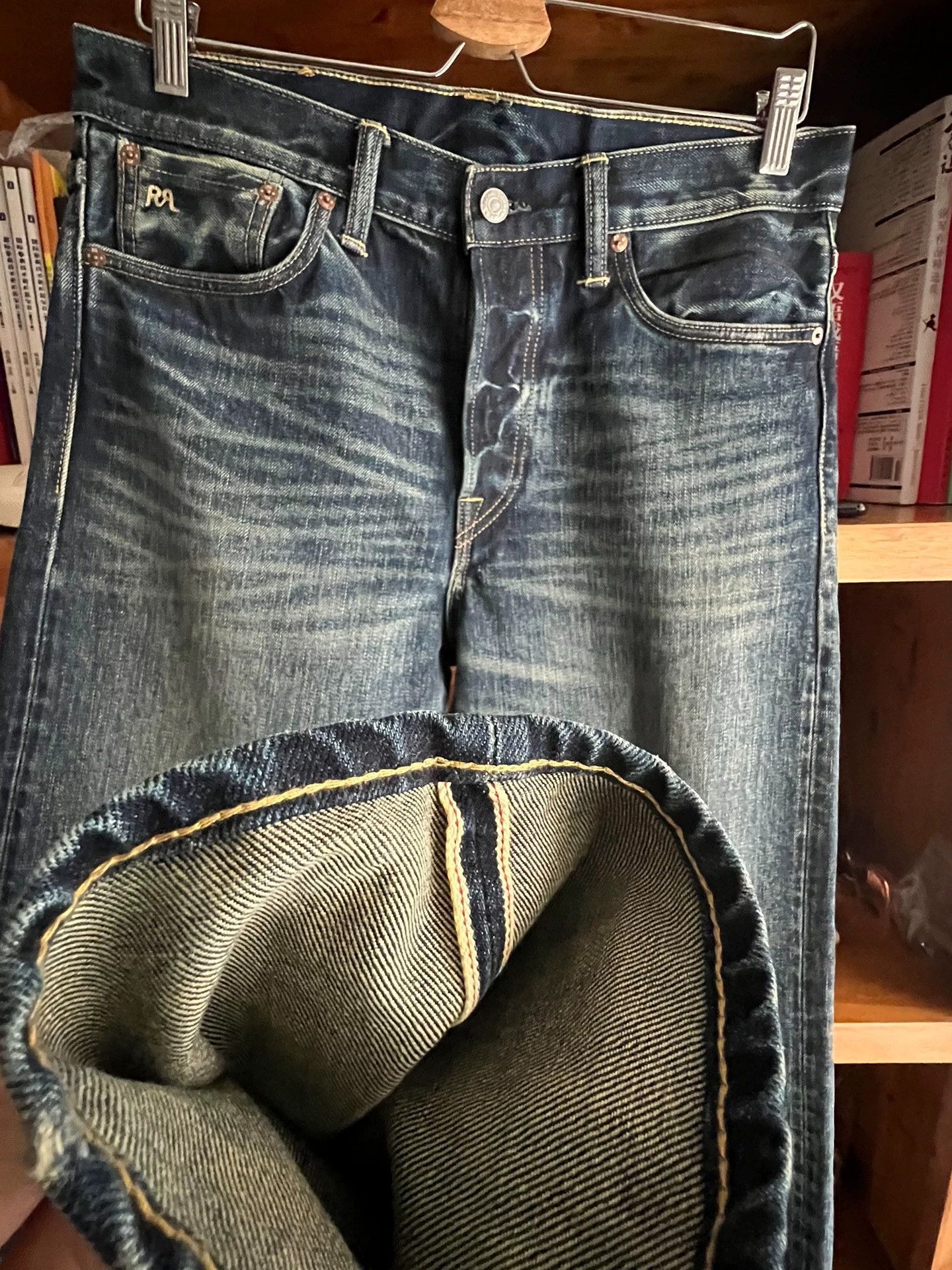 RRL Ralph Lauren RRL Double RL New Selvedge Washed Slim Denim 31x30 Size US 31 - 4 Thumbnail