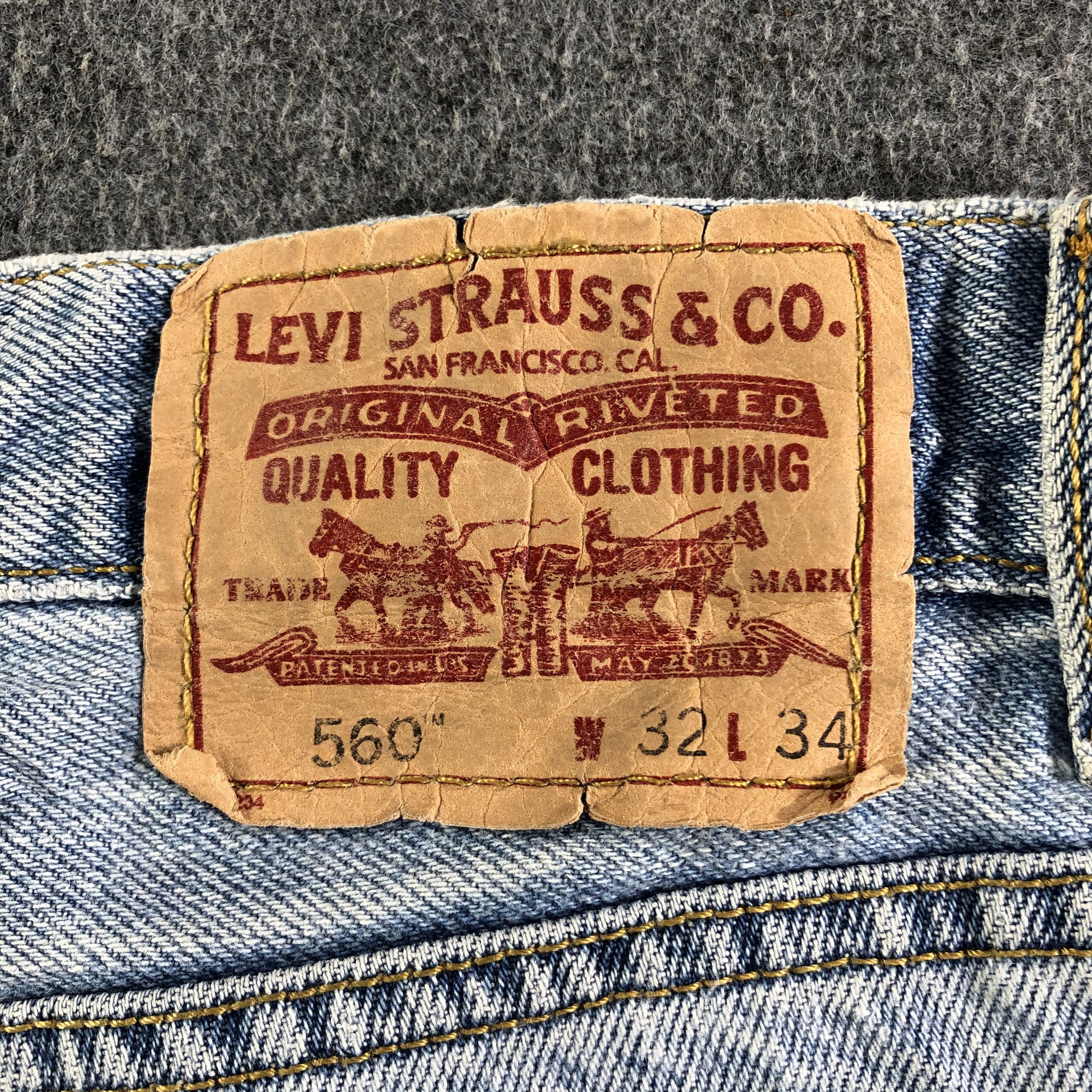 Levi's Vintage Blue Wash Levis 560 Jeans-J3125 Size US 33 - 5 Thumbnail