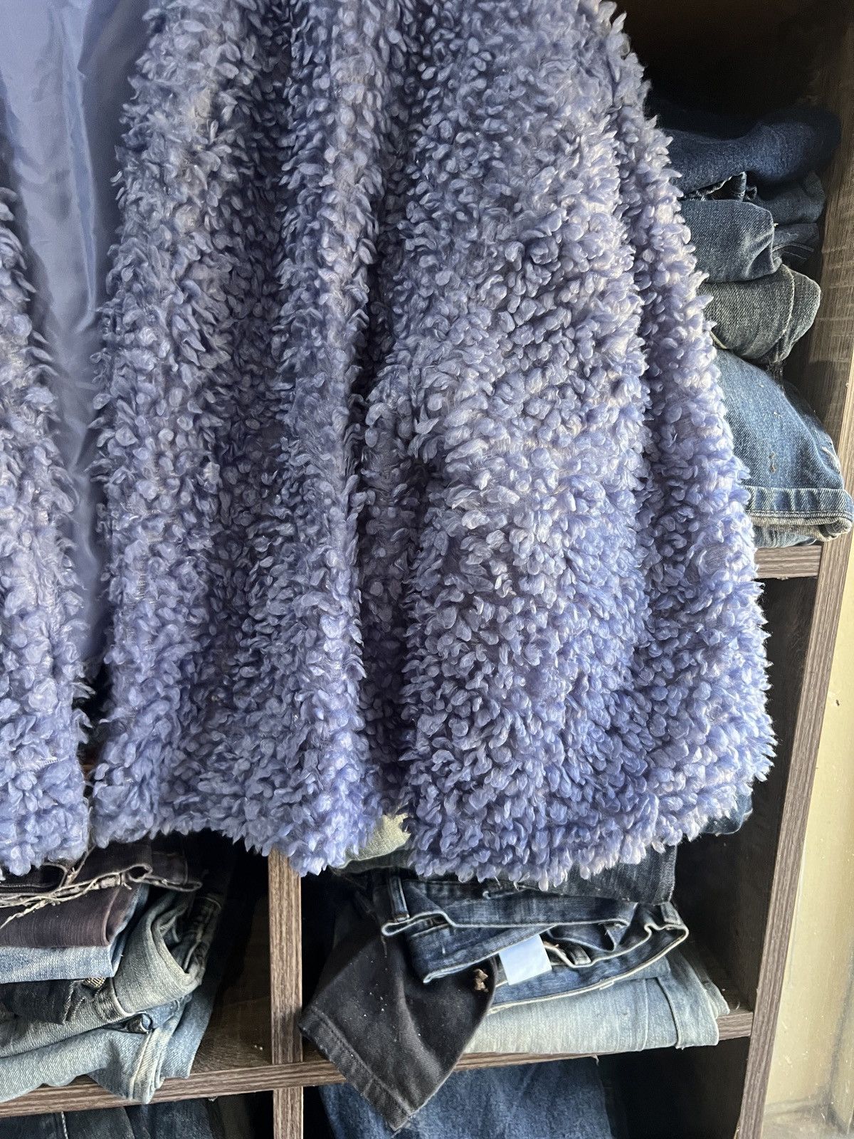 URBAN RESEARCH DOORS 🔥Urban Research Buttonless Light Sherpa Cardigan Size US XL / EU 56 / 4 - 9 Thumbnail