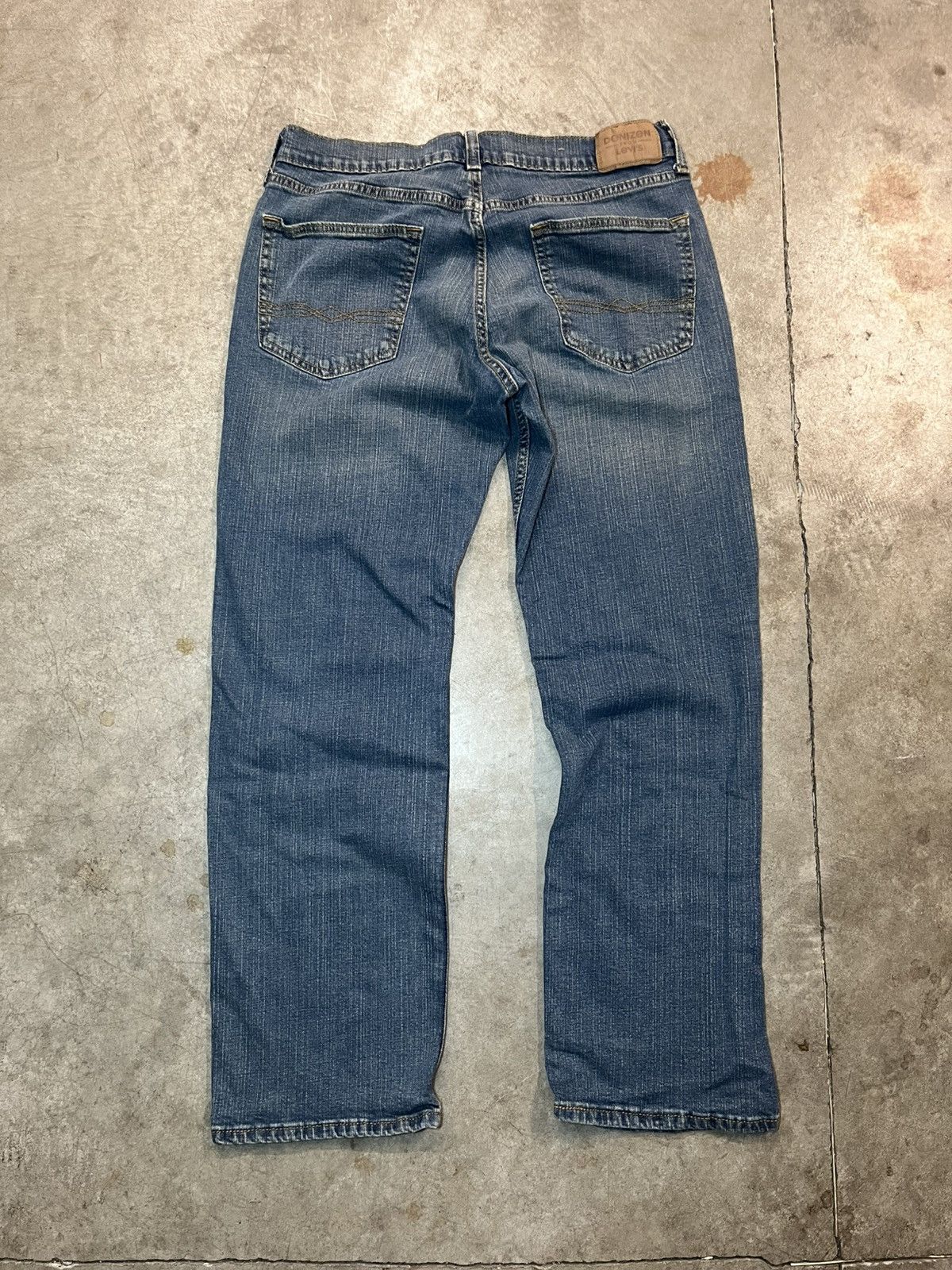 Levi's Levi’s 285 Men’s Relaxed Straight Blue Denim Jeans comfort Size 33" - 2 Thumbnail