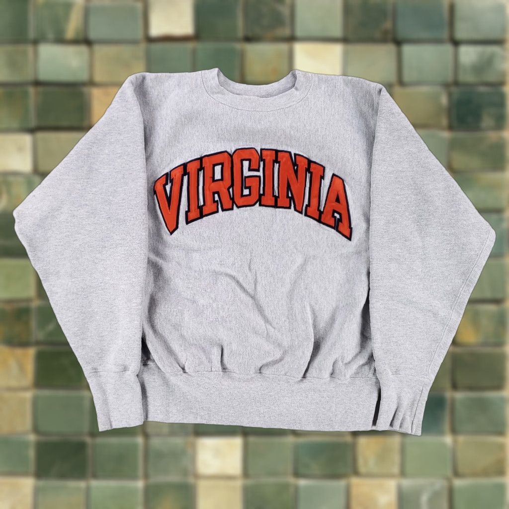 Vintage VINTAGE University of Virginia VTG 90s Sweatshirt Mincers Gray Mens S Pullover USA Spellout Size US S / EU 44-46 / 1 - 1 Thumbnail