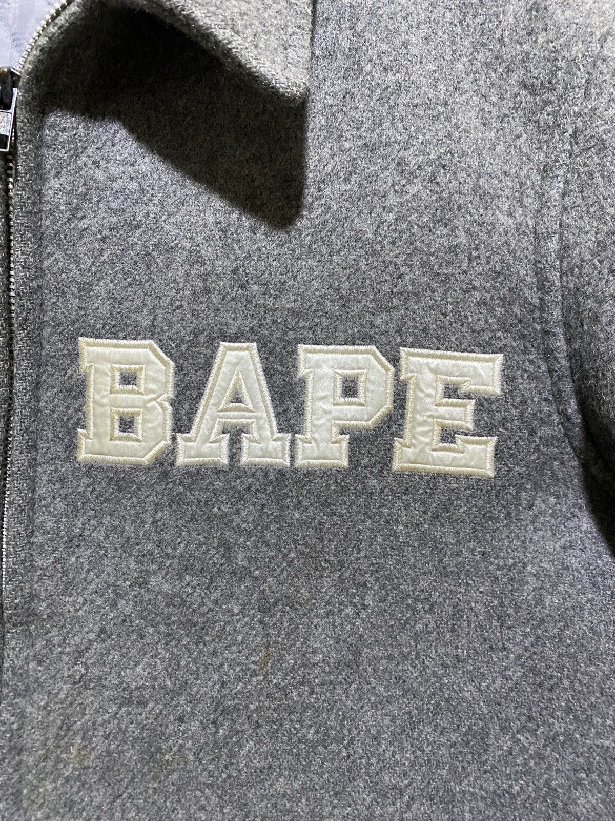 Bape Vintage 90's Bape 'Busyworks' Melton Wool Jacket Size US M / EU 48-50 / 2 - 2 Thumbnail