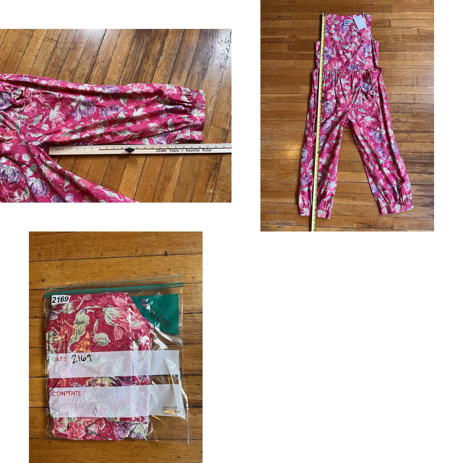 Laura Ashley VINTAGE Laura Ashley Floral Romper Jumpsuit Women's Small Pink 90s Size 28" / US 6 / IT 42 - 9 Thumbnail
