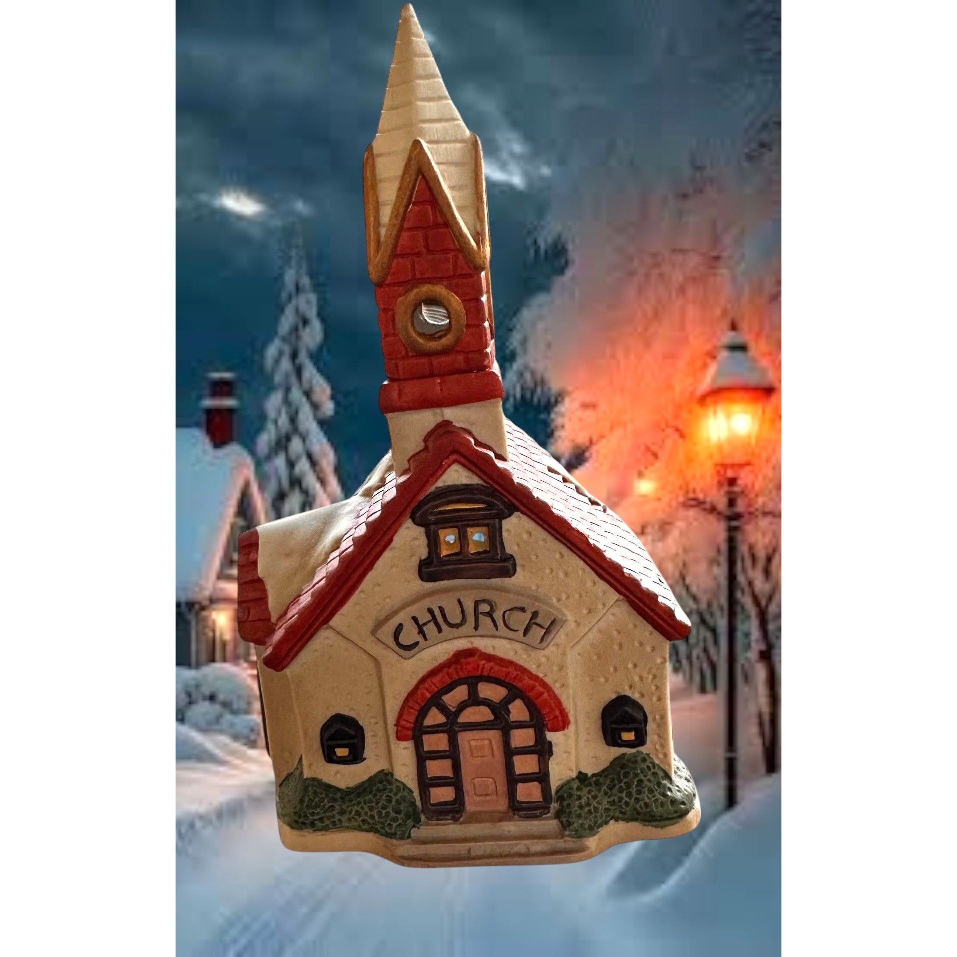 Vintage Vintage Church Tea Light Holder Set of 3 Gift Collection Ste Size ONE SIZE - 7 Thumbnail
