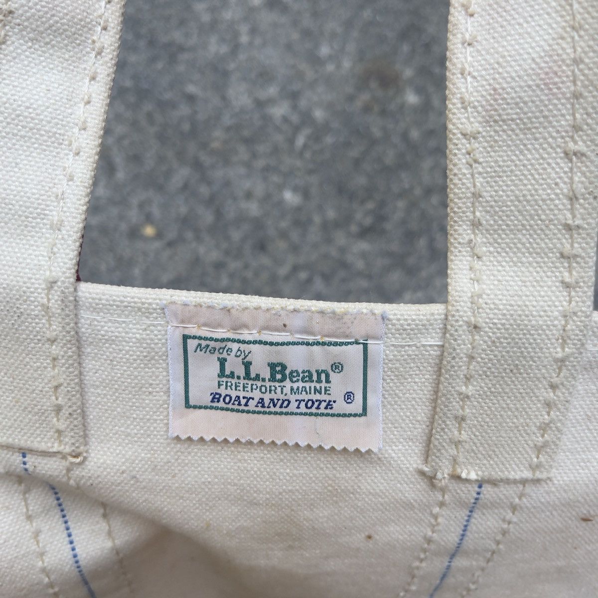 L.L. Bean × Vintage Vintage 70s L.L. Bean Two Tone Tote Bag Size ONE SIZE - 4 Thumbnail
