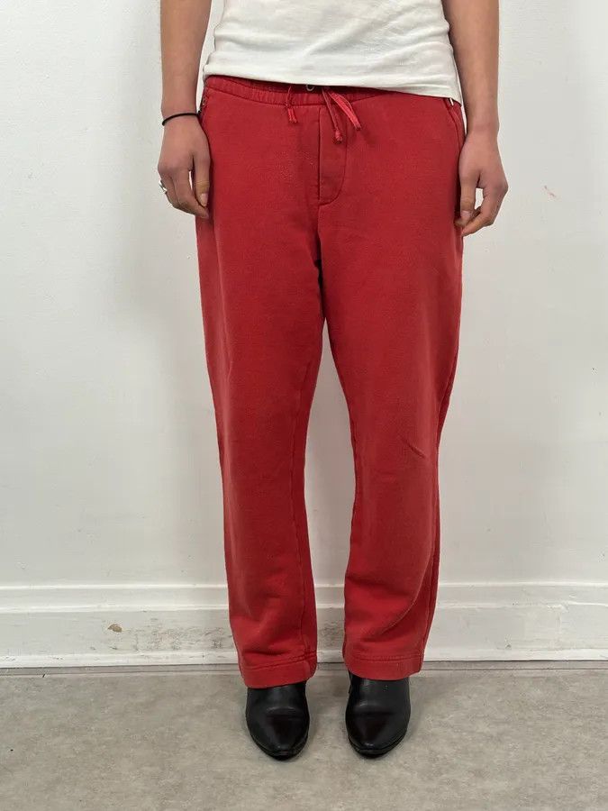 Prada 2000s Prada Red Zip-Pocket Jogger Pants Size 26" / US 2 / IT 38 - 1 Thumbnail