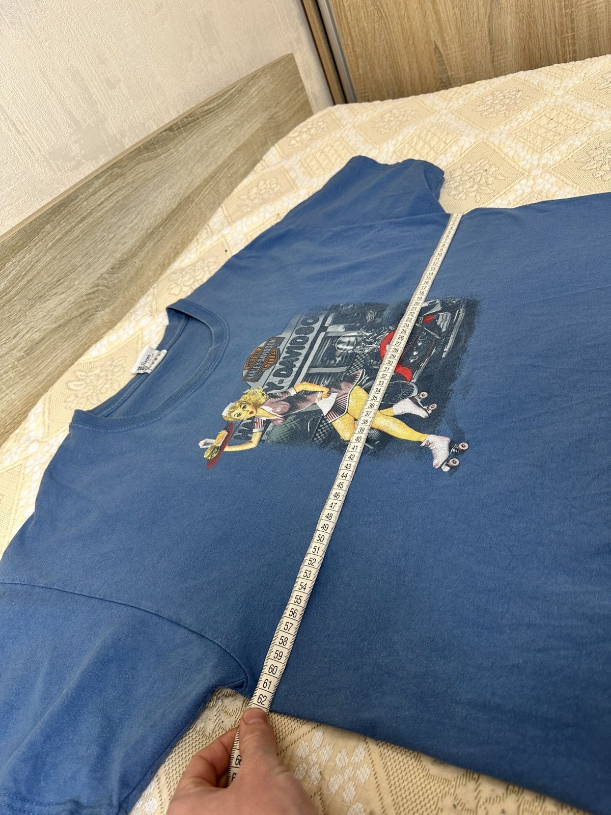 Harley Davidson 🔥 Harley Davidson Florida USA Hot Girl Vintage T Shirt 3D Size US XL / EU 56 / 4 - 10 Thumbnail