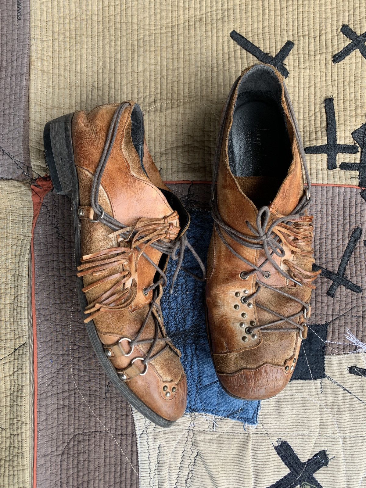 Vintage Archive🔥 Whoop'ee doo Studded Leather Loafer Shoes Size US 10.5 / EU 43-44 - 1 Thumbnail