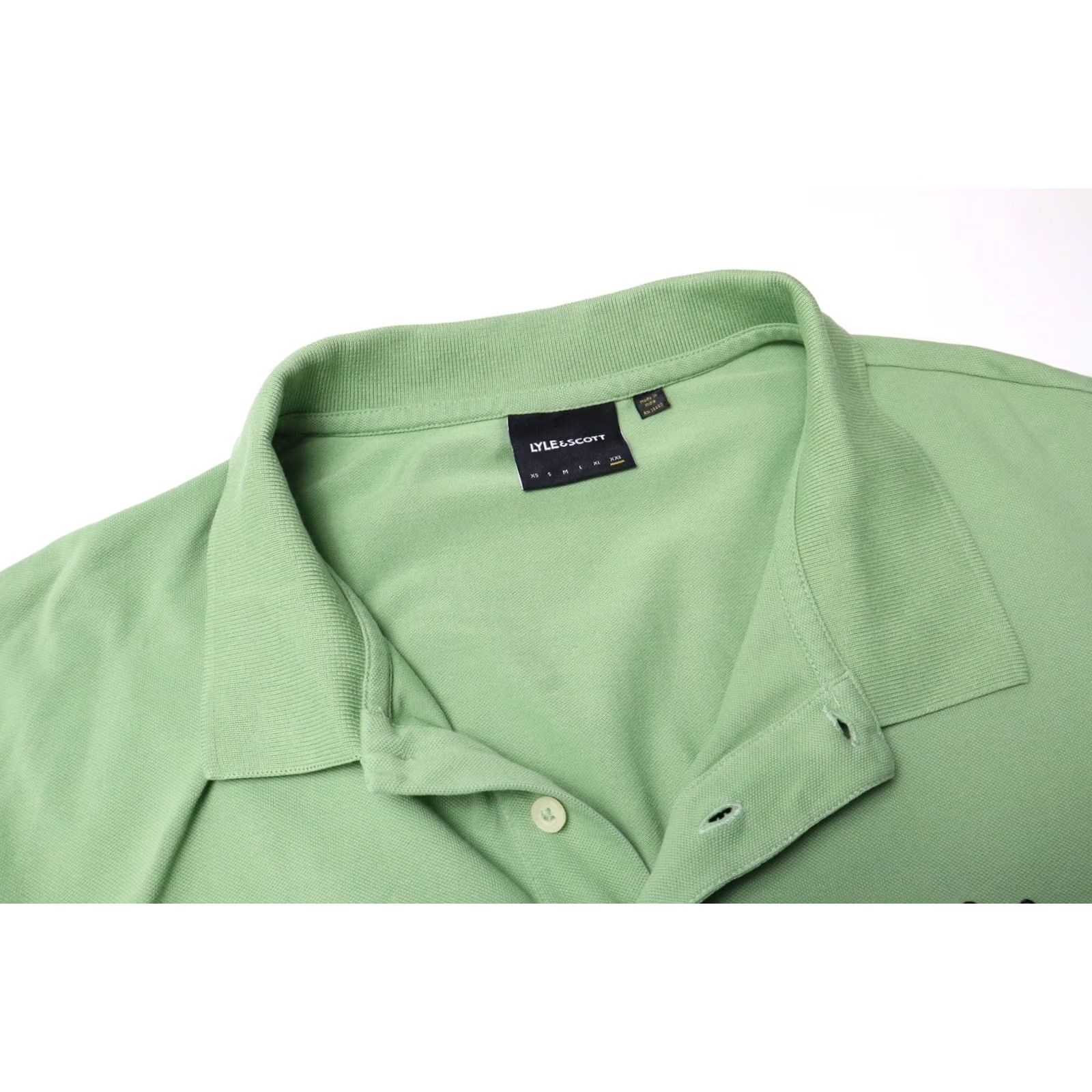 Lyle & Scott LYLE & SCOTT T-shirt Men's 2XL Short Sleeve Polo Neck Green Size US XXL / EU 58 / 5 - 4 Thumbnail