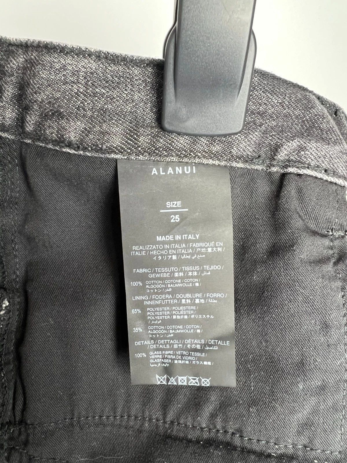 Alanui Alanui Cotton Cut-Off Embellishment Jeans Denim Shorts Size 28" / US 6 / IT 42 - 14 Thumbnail