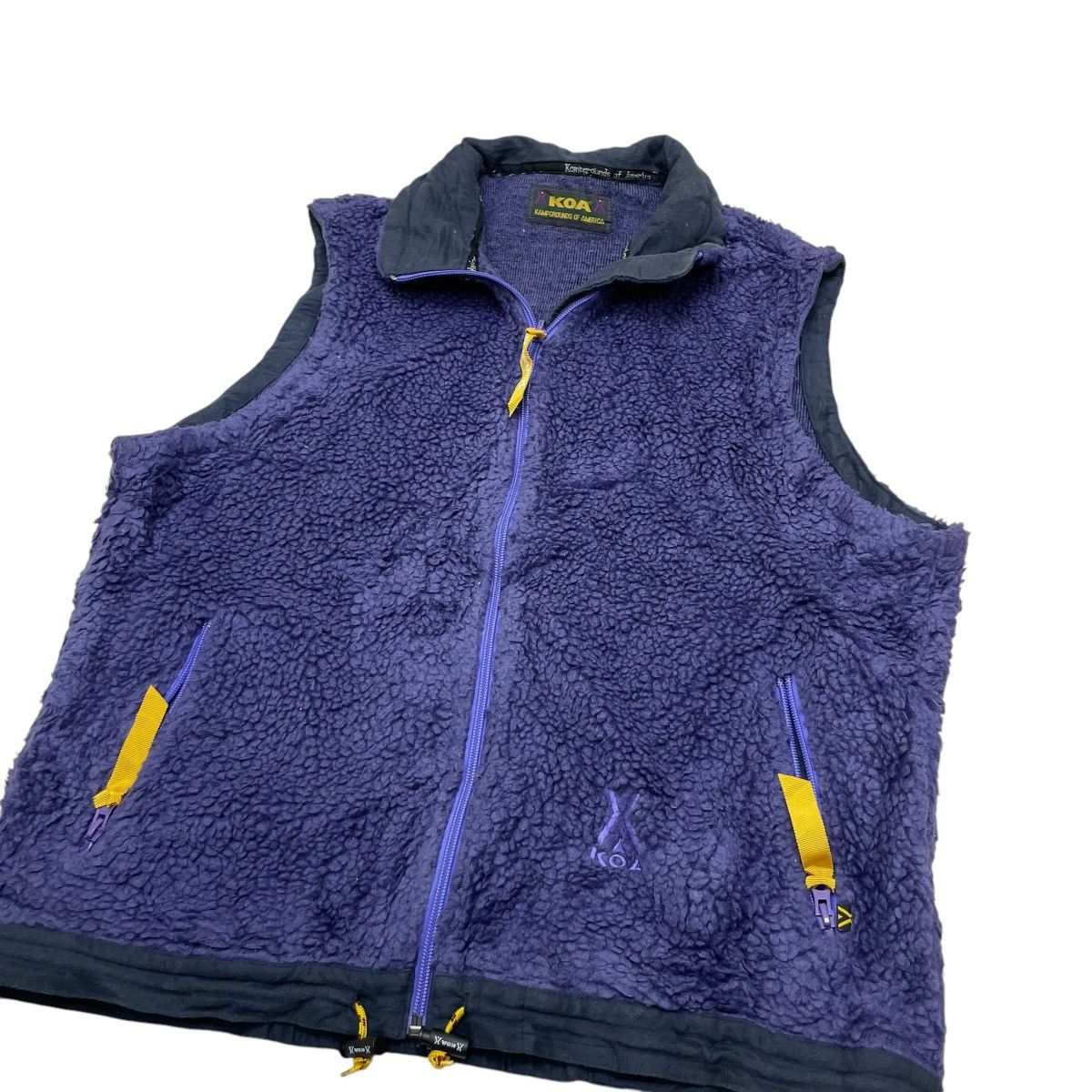 Patagonia × Vintage KOA Kampgrounds Of America Sherpa Vest Jacket Size US M / EU 48-50 / 2 - 2 Thumbnail