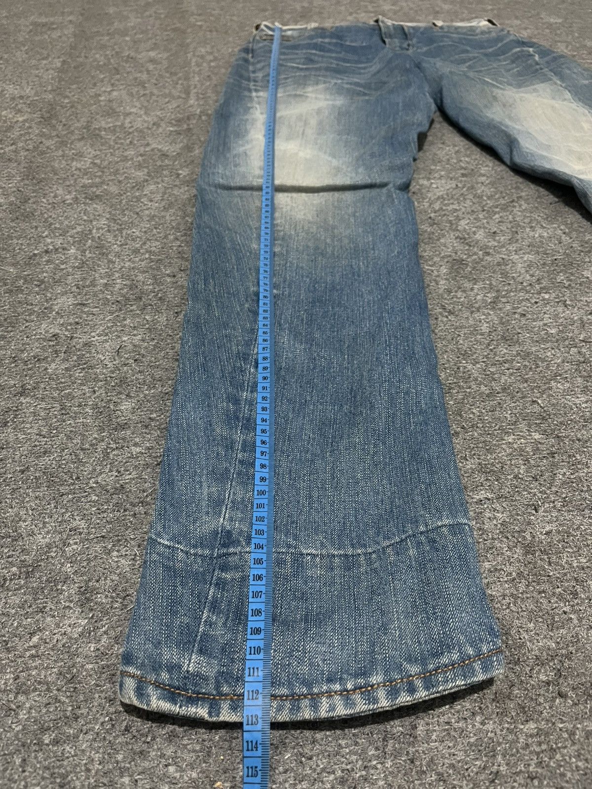 Japanese Brand Evisu Genes Baggy Denim Silver Logo Embroidery Y2K Style Size US 30 / EU 46 - 20 Thumbnail