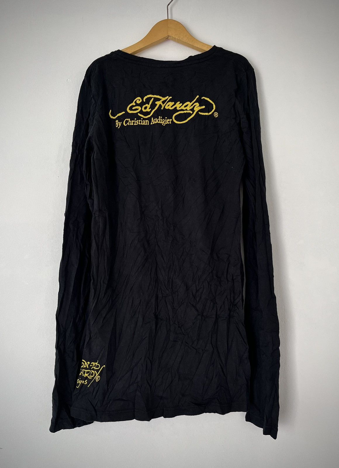Ed Hardy Ed Hardy Christian Audigier Butterfly Long Sleeve Big Logo Size US M / EU 48-50 / 2 - 2 Thumbnail