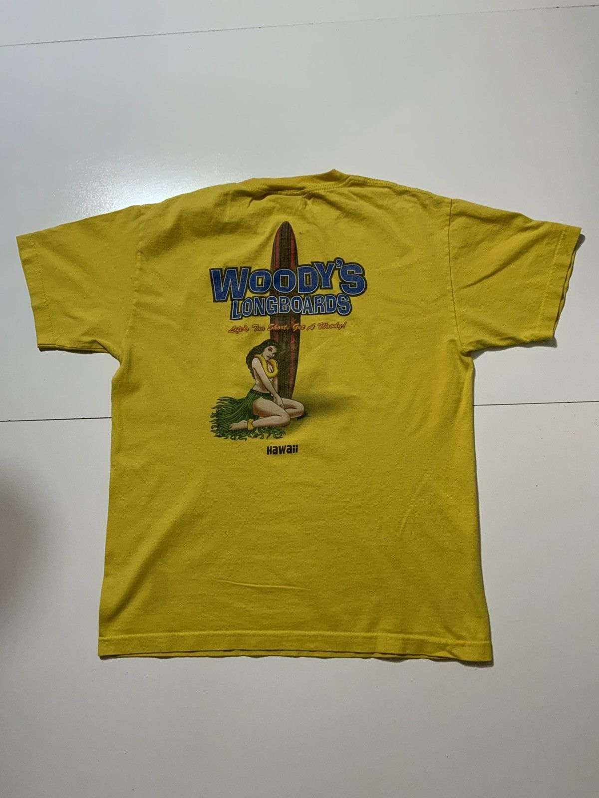 Other Woody’s Longboards Aloha Pin Up Girl Surfboard Surf T-Shirt Size US M / EU 48-50 / 2 - 3 Thumbnail