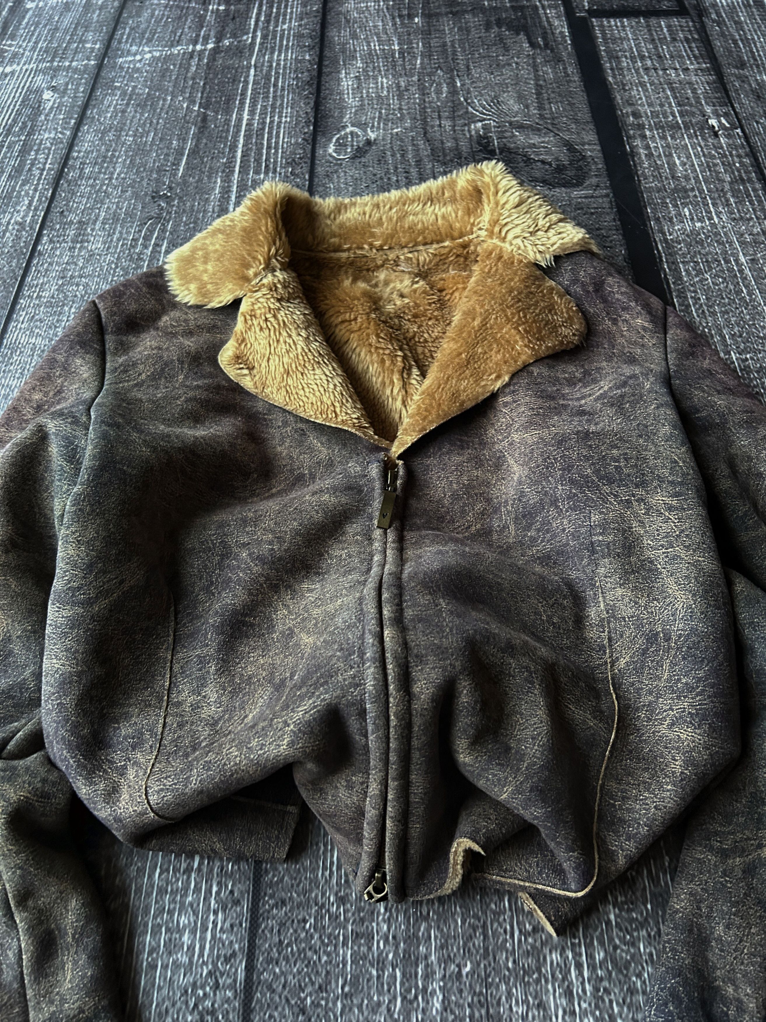 Japanese Brand VTG Avant Garde If Six Was Nine Style Fur Leather Jacket 90s Size US S / EU 44-46 / 1 - 6 Thumbnail