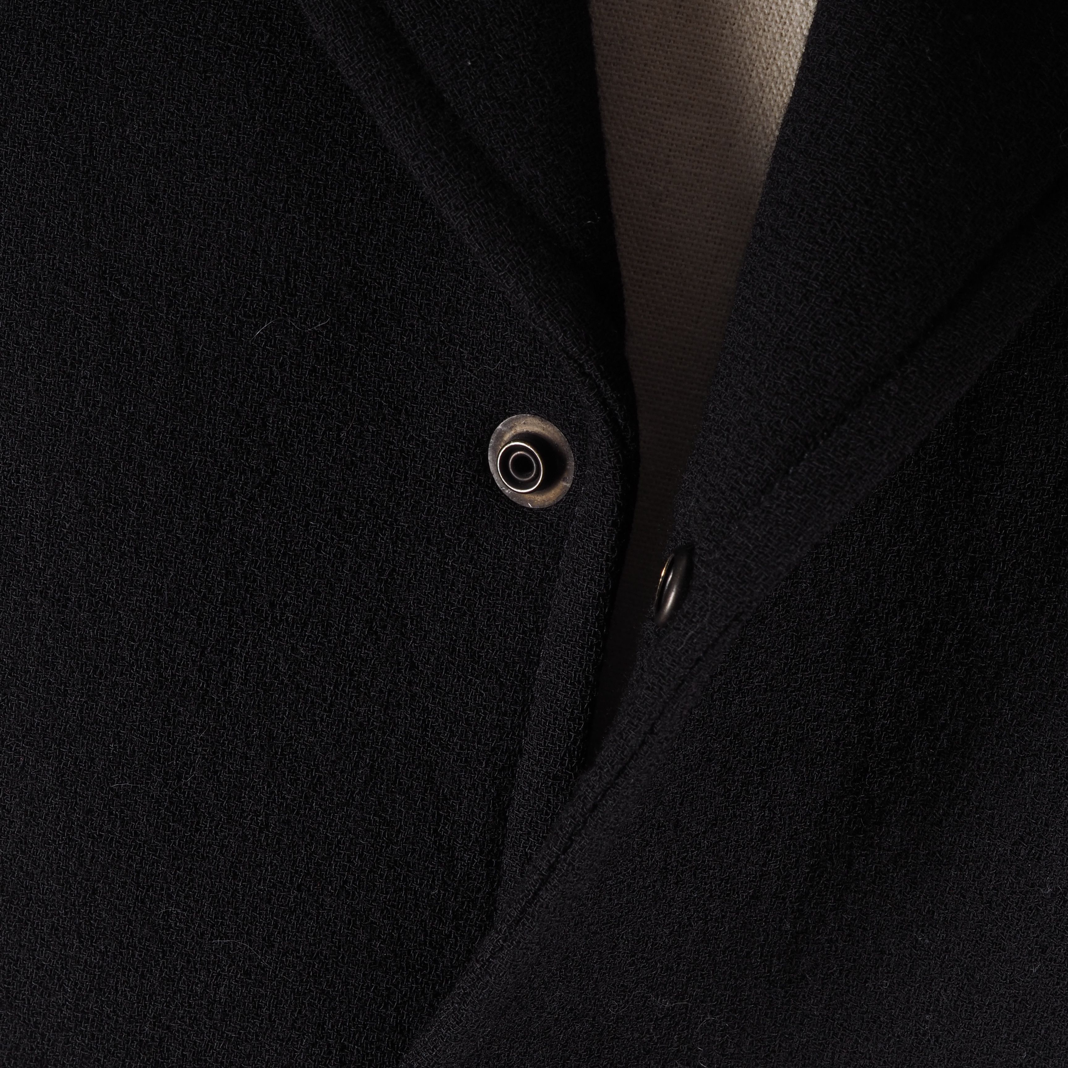 Thierry Mugler × Vintage Thierry Mugler Vintage Wool Black Sport Coat Blazer Jacket Size 40R - 6 Thumbnail