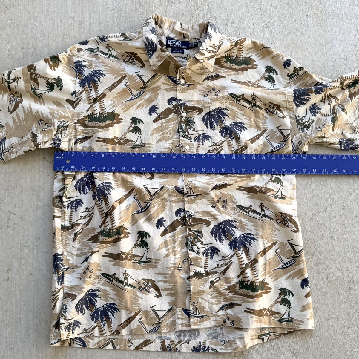 Polo Ralph Lauren Vintage Polo Ralph Lauren Hawaiian Camp Shirt Men Size XL Size US XL / EU 56 / 4 - 6 Thumbnail
