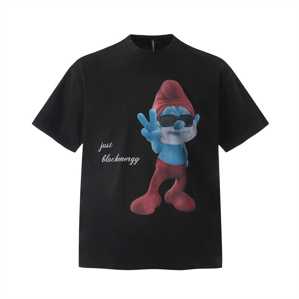 Japanese Brand × Vintage Loose street casual cartoon pattern short-sleeved T-shirt Size US M / EU 48-50 / 2 - 1 Thumbnail