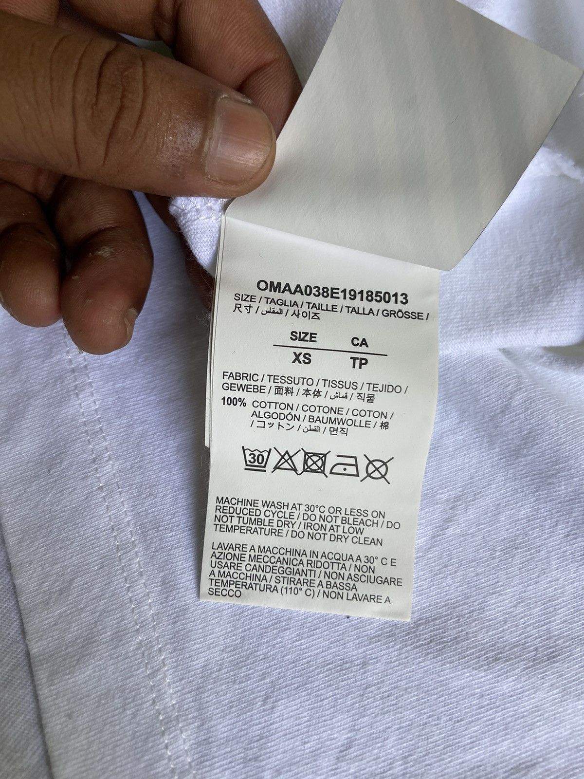 Off-White × Virgil Abloh Off-White Triangle Planet Oversized Blue/White Size US XS / EU 42 / 0 - 8 Thumbnail