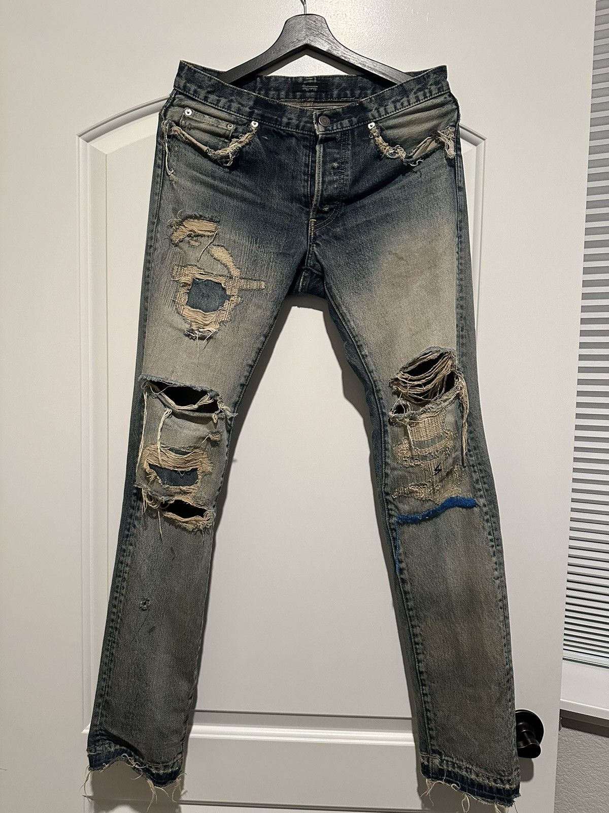 パンツ UNDERCOVER 68 Undercover ❕❕Undercover 68 blue yarn denim | Grailed