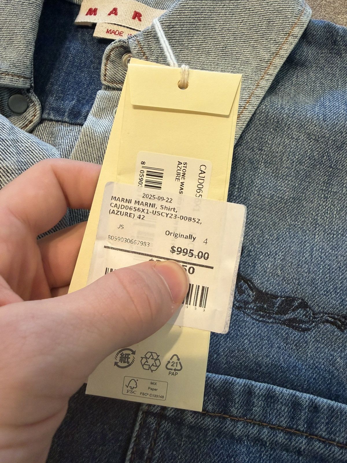 Marni Marni Denim Jacket Size M / US 6-8 / IT 42-44 - 5 Thumbnail