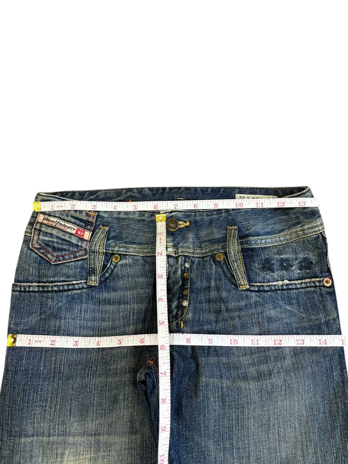 Diesel Vintage Italy Diesel Matic Mud Wash Distressed Jeans Size 27" / US 4 / IT 40 - 6 Thumbnail