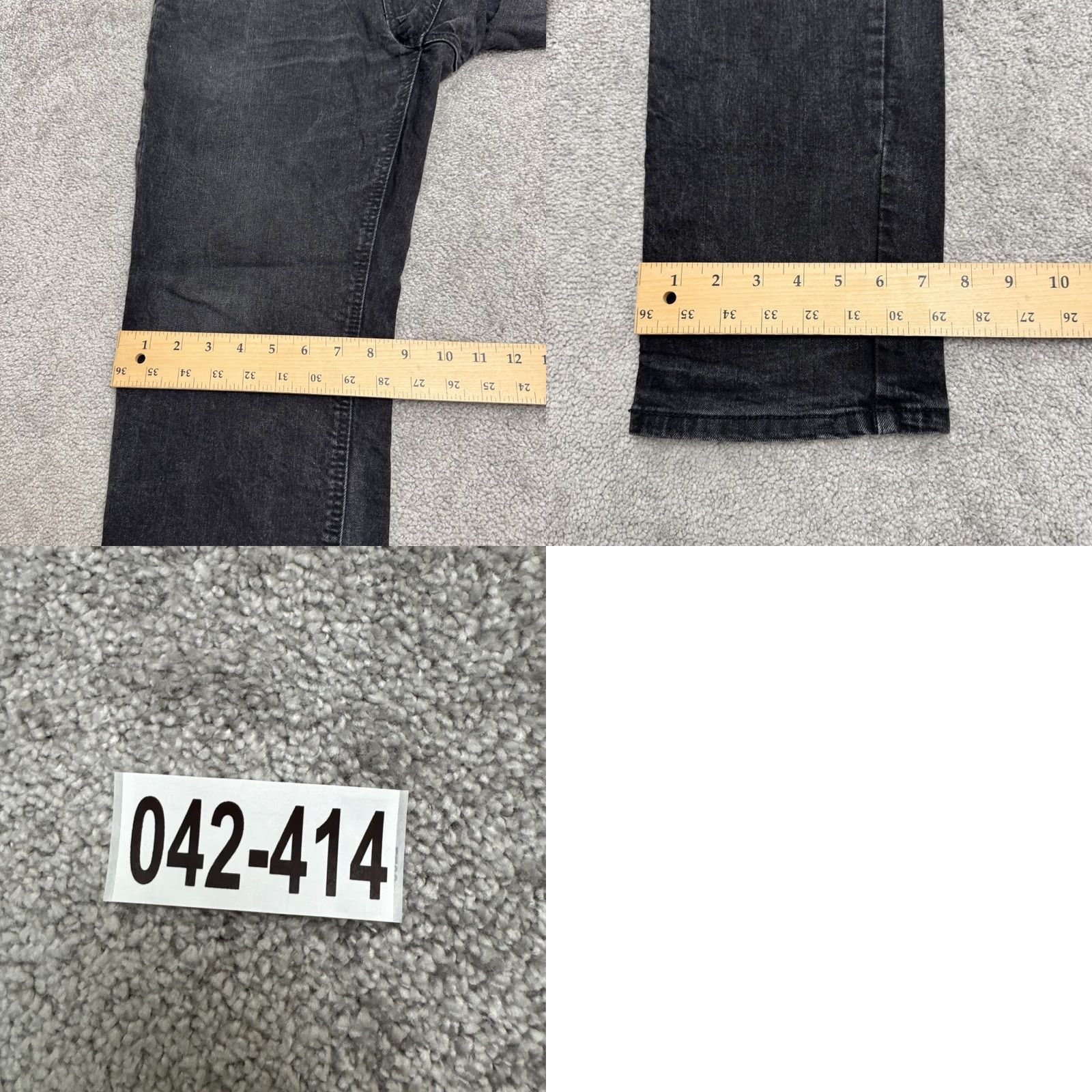 Levi's Levi's 541 Athletic Fit Tapered Denim Jeans Mens 33x30 Black Dark Wash Cotton Jeans Mens Adjustable Button Zip 5-Pocket Design Size US 33 - 10 Thumbnail