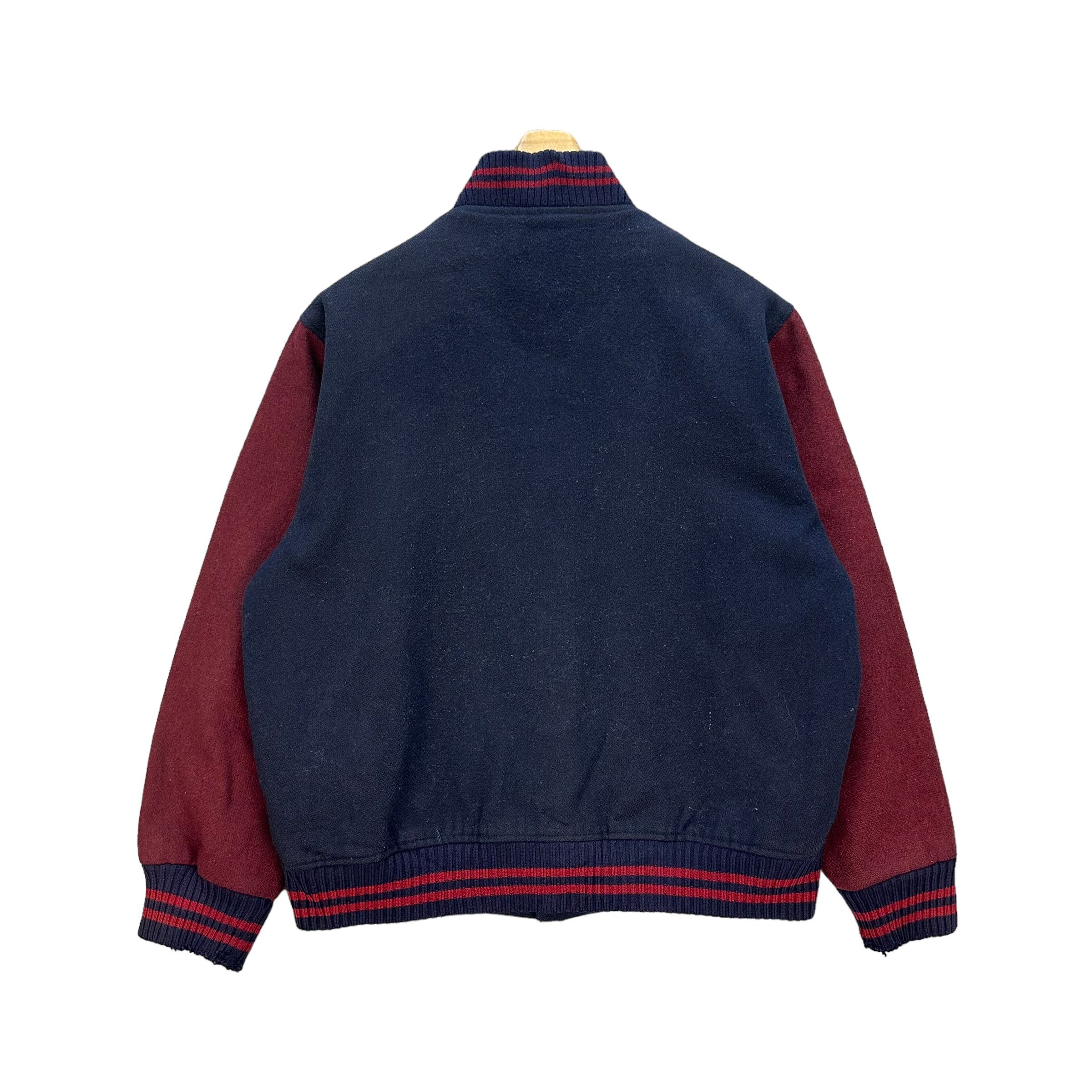 Japanese Brand TRASHED MR. U WOOL VARSITY JACKET #8989-46 Size US L / EU 52-54 / 3 - 11 Thumbnail