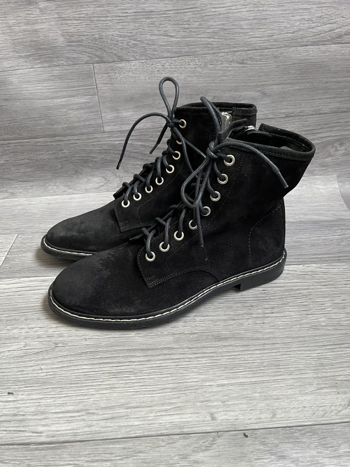 Iro Iro combat suede boots sz 40 like ann demeulemeester Size US 10 / IT 40 - 1 Thumbnail