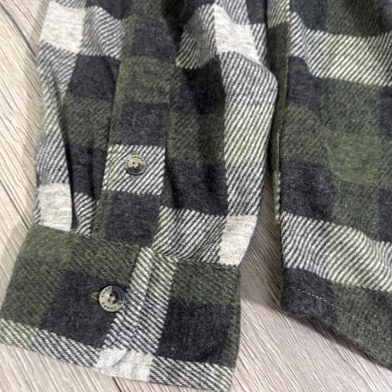 Other Chaps Knit Flannel Shirt Button Up Stretch Green Small Size US S / EU 44-46 / 1 - 6 Thumbnail