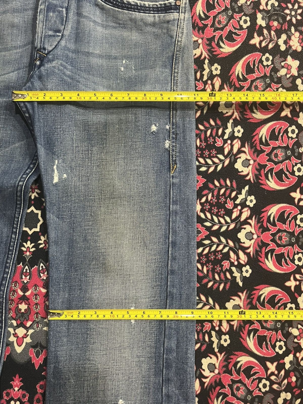 Diesel ⚡️Loose Leg⚡️Vintage Diesel Busky Buttonfly Distressed Jeans Size US 28 / EU 44 - 17 Thumbnail