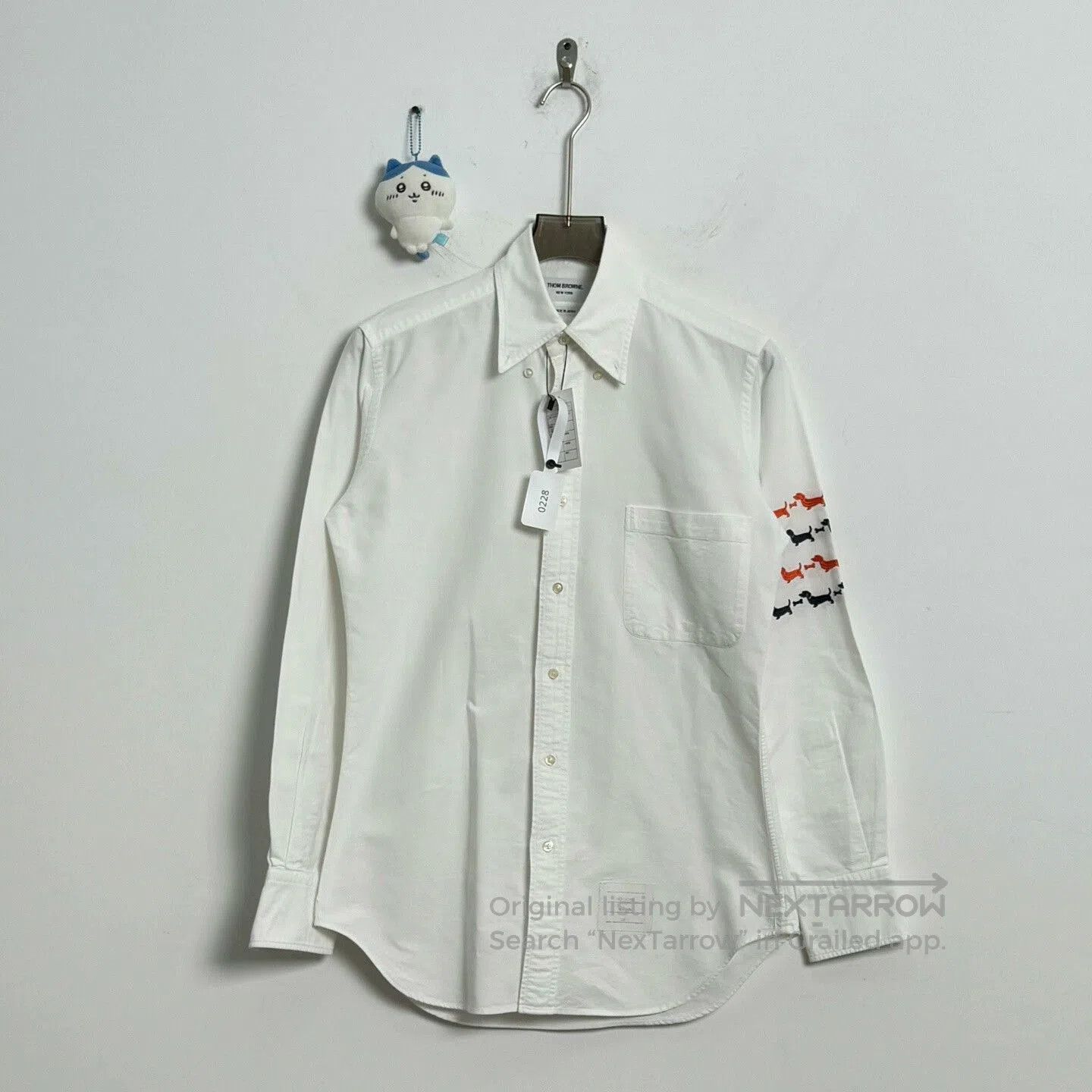 Thom Browne Thom Browne Embroidered Dog Stripe Shirt. Size US S / EU 44-46 / 1 - 1 Thumbnail