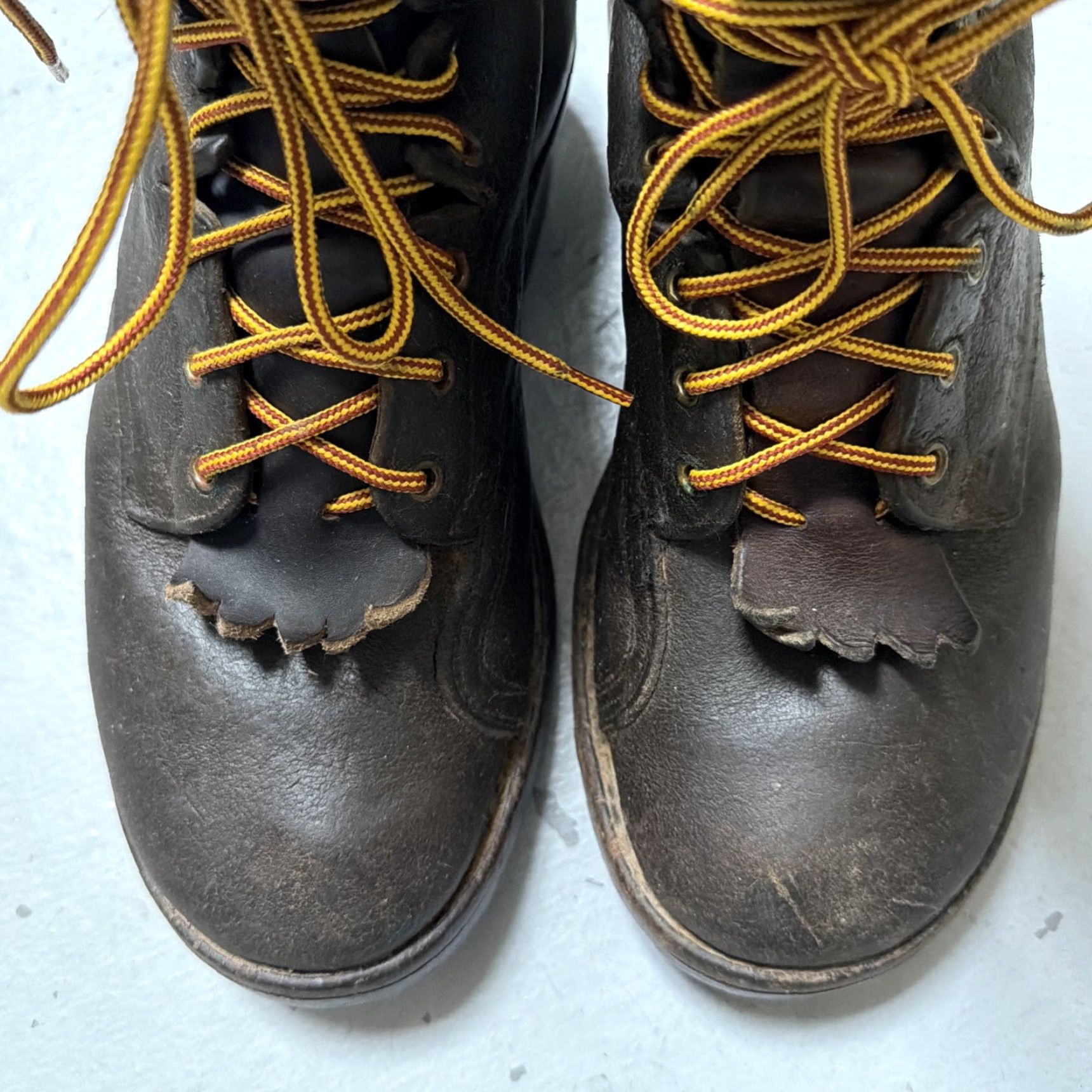 Vintage Whites Boots Made In USA Men’s 9.5 Boots Leather Brown USA Western Workwear 9.5 Mens Size US 10 / EU 43 - 6 Thumbnail