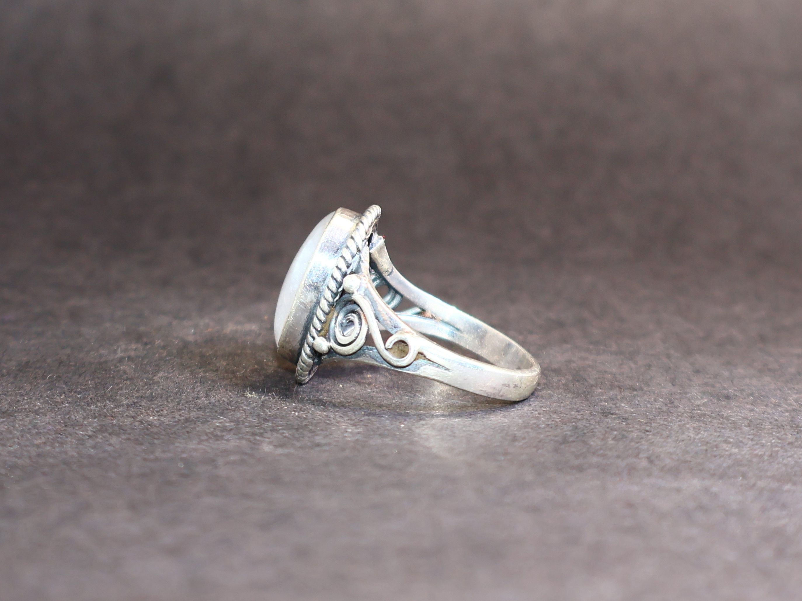 Handmade Moonstone Ring, 925 Sterling Silver Ring, Handmade Ring, Size ONE SIZE - 3 Thumbnail