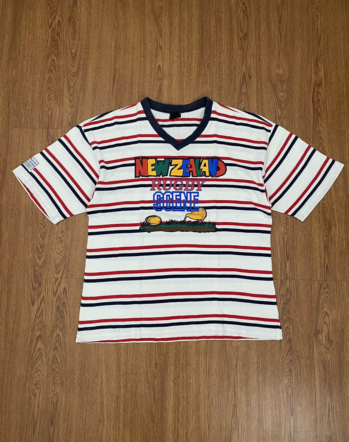 Sports Specialties × Vintage New Zealand rugby scene by Suzuki t-shirt Size US L / EU 52-54 / 3 - 1 Thumbnail