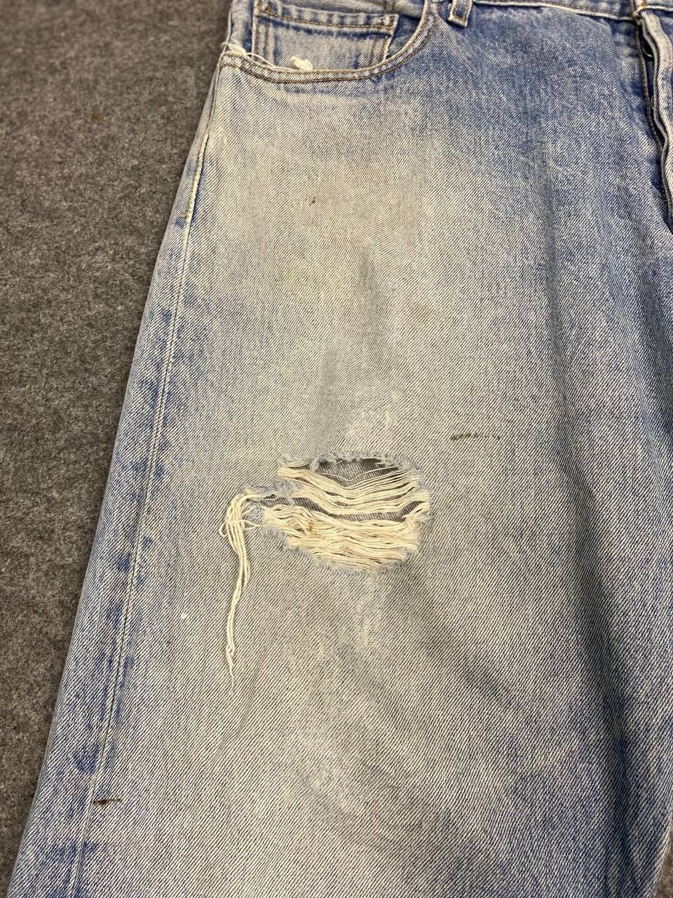 Levi's vintage levis 501xx distressed denim nice design Size US 42 / EU 58 - 9 Thumbnail