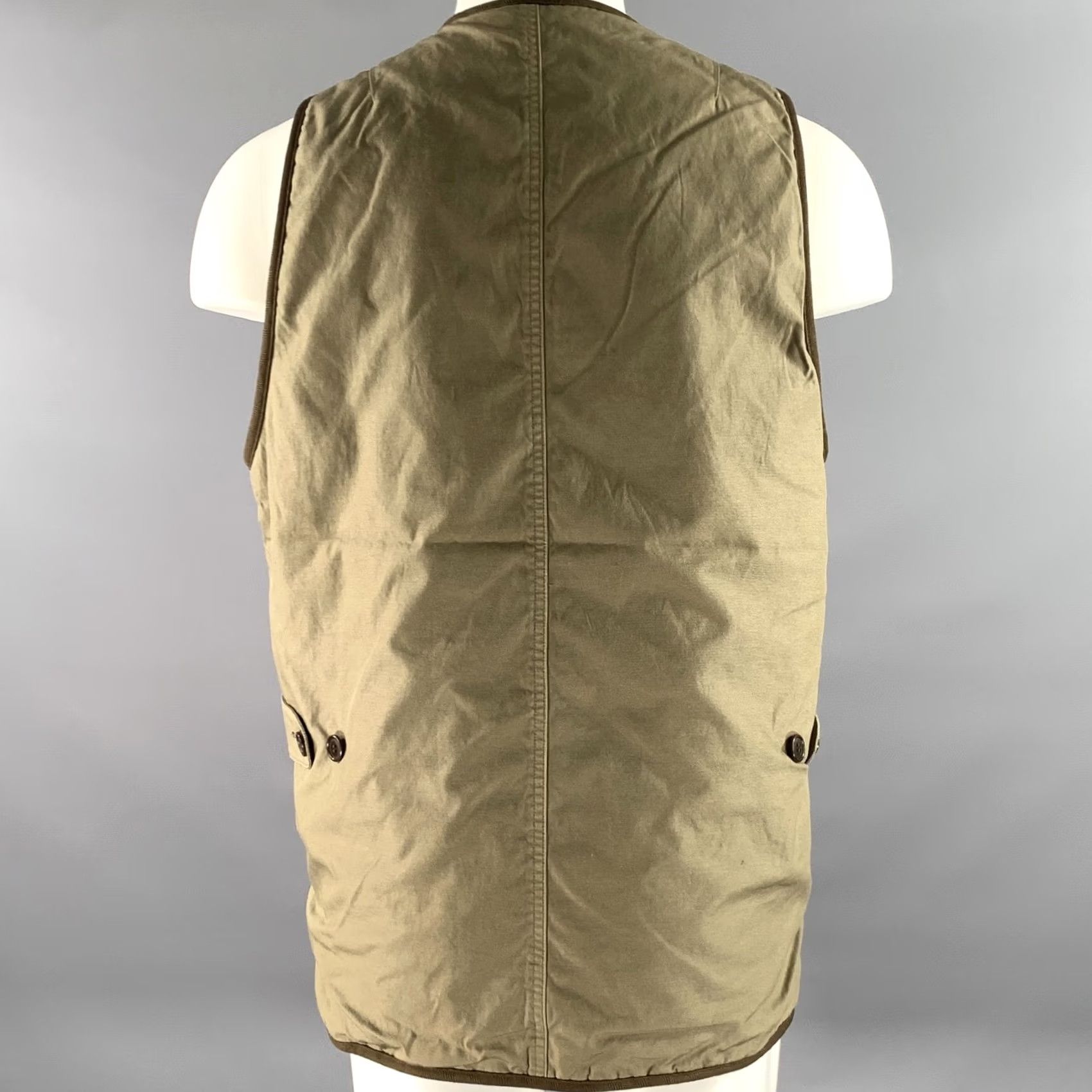 Visvim VISVIM Vest M Olive Nylon Cotton Blend Reversible Mens Size US M / EU 48-50 / 2 - 5 Thumbnail