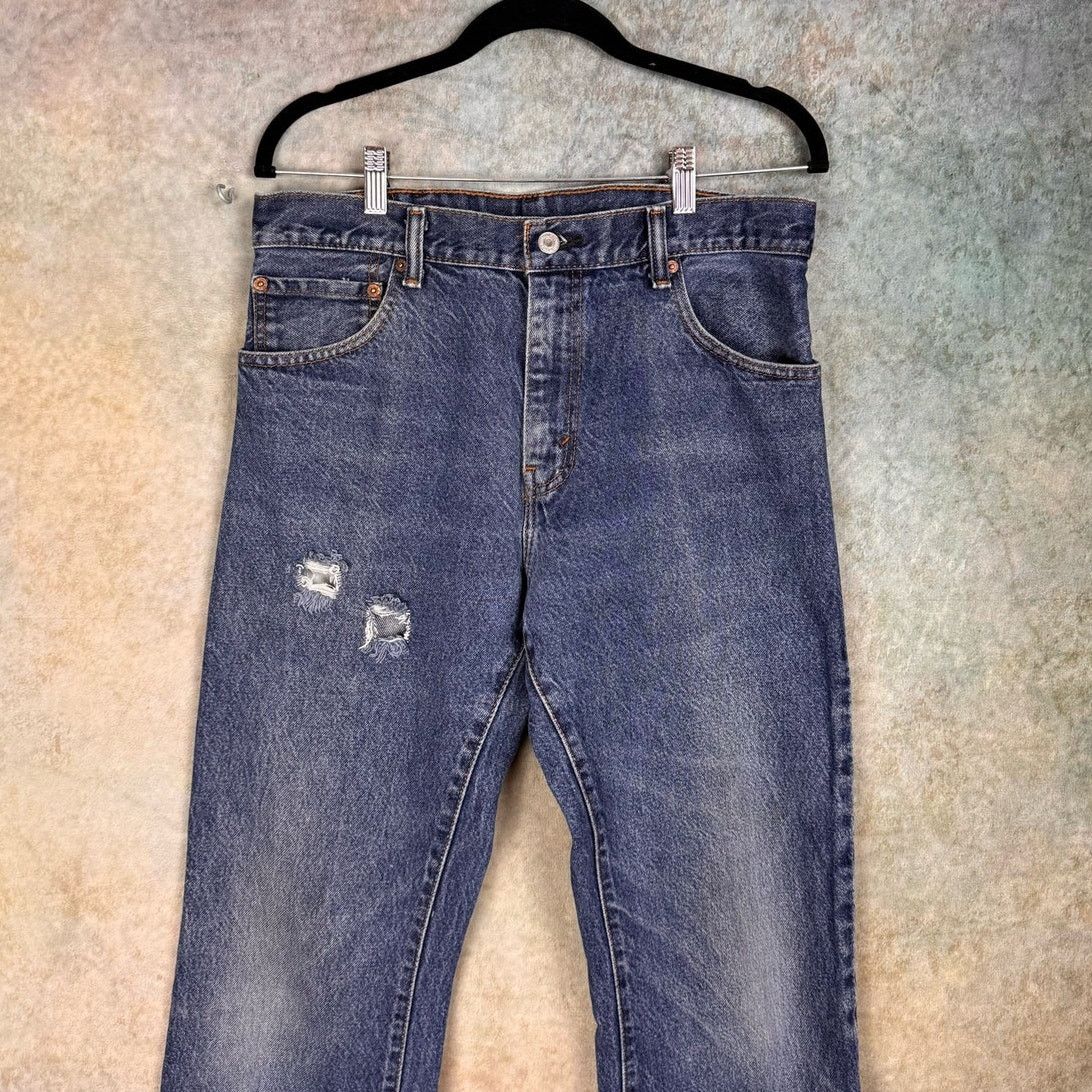 Levi's × Vintage VTG Y2K Levi’s 517 Bootcut Denim Jeans 33x34 Dark Wash Size US 33 - 6 Thumbnail