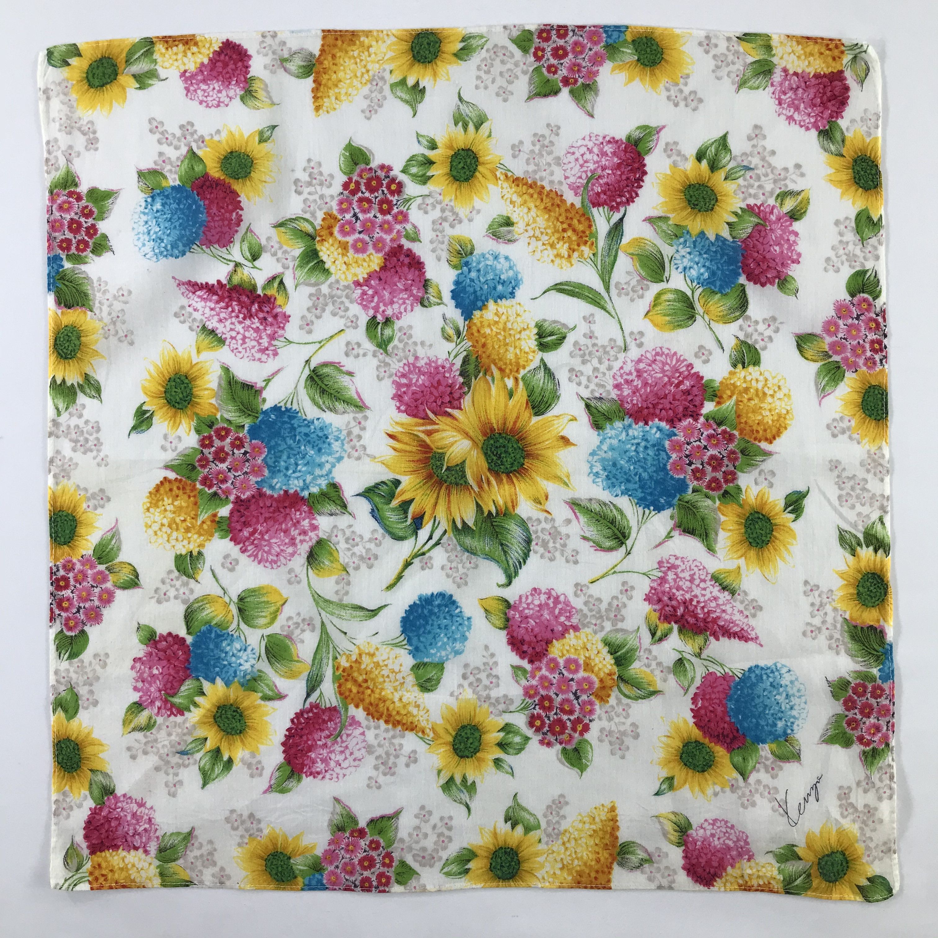Kenzo × Vintage Kenzo Bandana / Handkerchief / Neckerchief - S712 Size ONE SIZE - 1 Thumbnail
