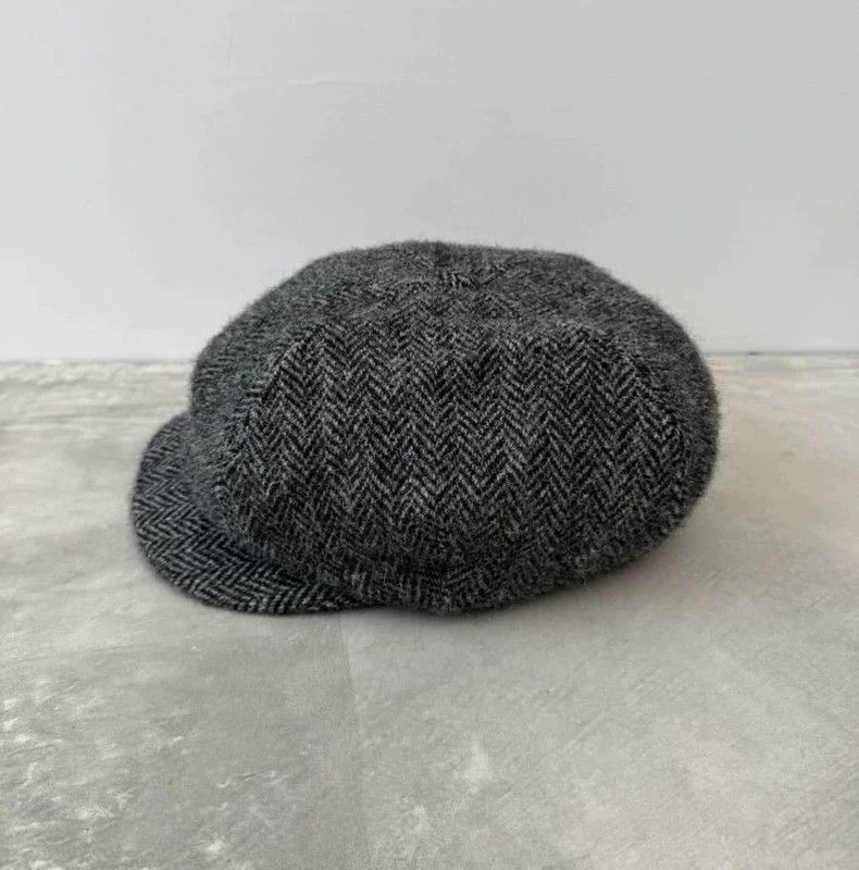 The Real McCoy's The Real McCoys Herringbone Eight-point Cap Newsboy Cap Du Size ONE SIZE - 3 Thumbnail