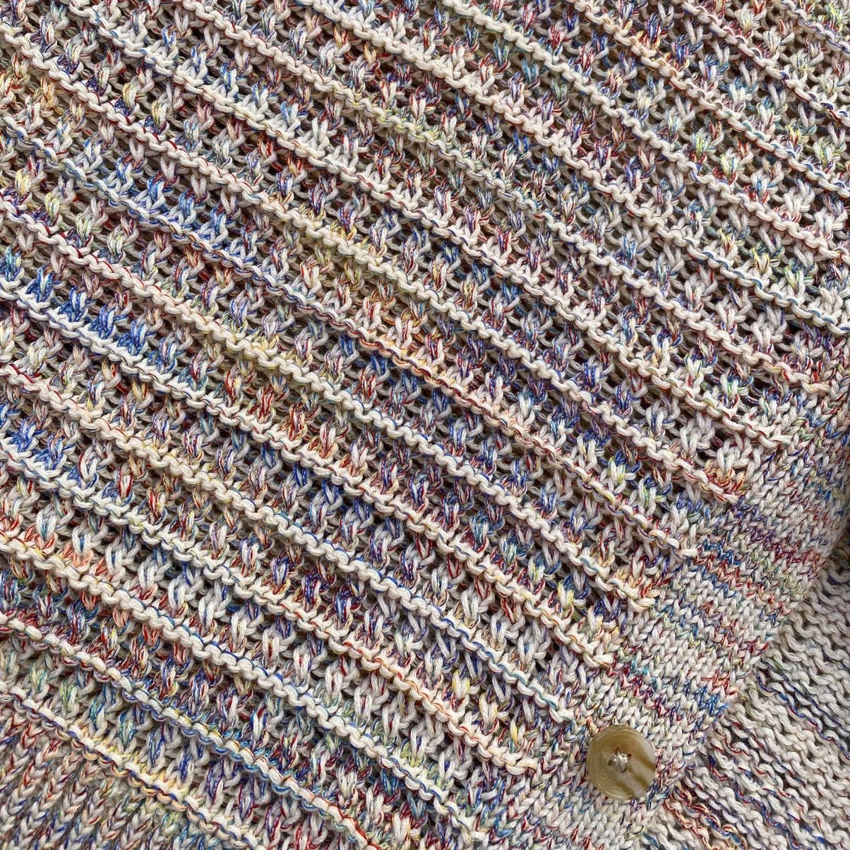 NWT Wax London Tellaro Rainbow Twist Knitted Polo Shirt Tops