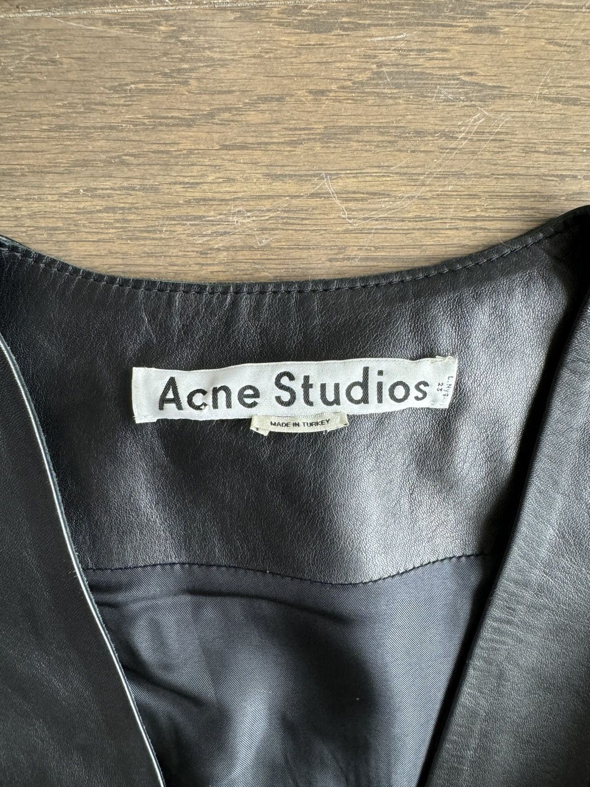 Acne Studios Acne Studios Lavern Leather plunge neck dress pinafore sz 40 Size S / US 4 / IT 40 - 9 Thumbnail