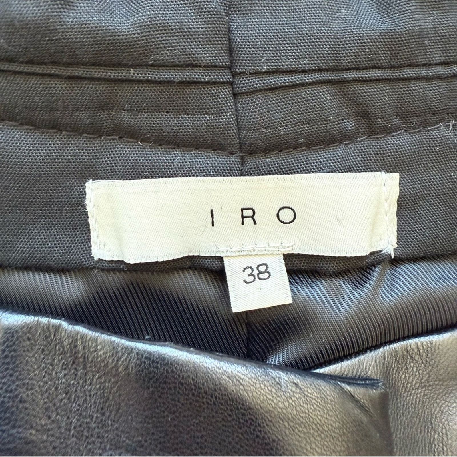 Iro IRO women leather pants size 38 FR or 6 US Retail 850$ Size 28" / US 6 / IT 42 - 5 Thumbnail