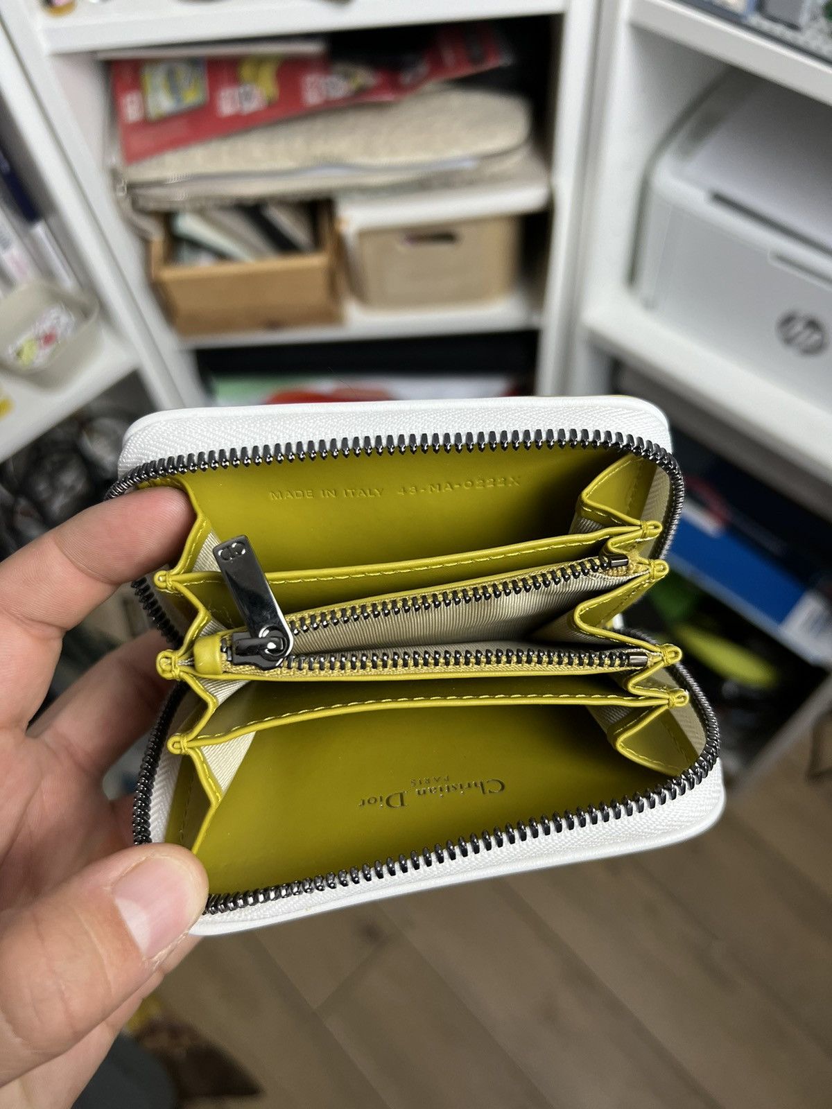 Designer × Dior Christian Dior big logo leather wallet designer luxury rare Size ONE SIZE - 3 Thumbnail